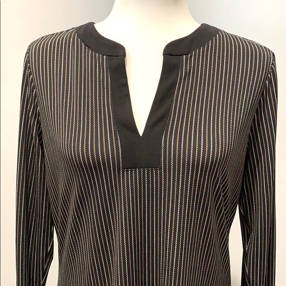 Michael Kors Brown Long Sleeved Shirt Size Medium - Picture 3 of 9